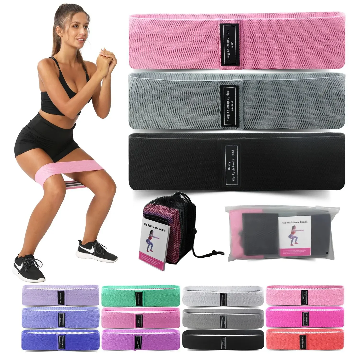 1/2/3PCS Elastic Bands Fitness - đánh giá và giá Yoga Fitness Resistance Band